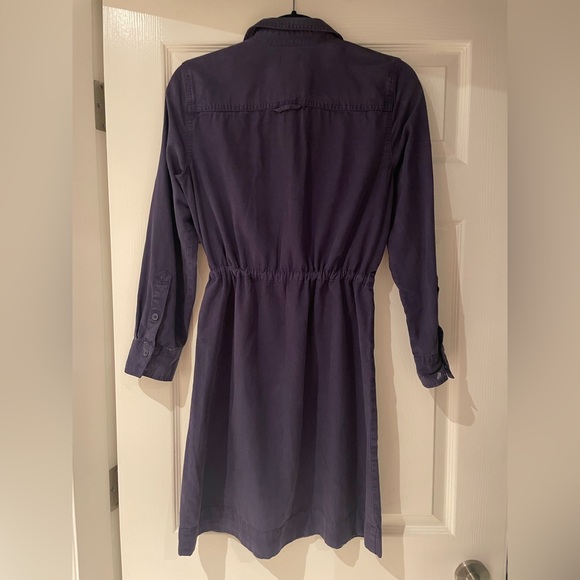 Jcrew Deep purple casual cotton dress. Size 2 - Picture 2 of 6